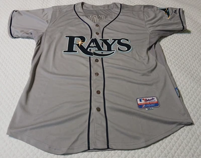 Tampa Bay Rays MLB Authentic Gray Jersey Evan Longoria Size 52 - Image 1 of 4