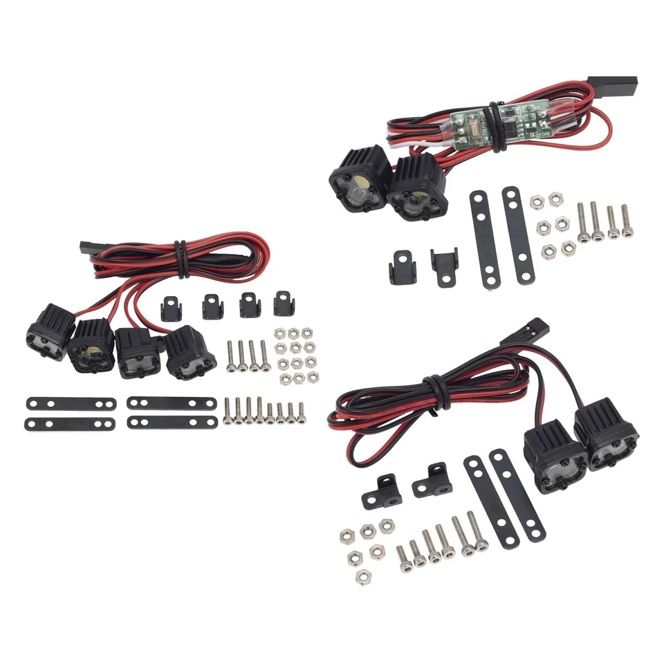 RC Auto LED Licht Scheinwerfer Stoßstange Dach Lichter Hohe Helligkeit für - Bild 1 von 1