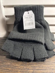 WINTERHANDSCHUHE TEEN Touch kompatibel LEICHT NEU schwarz TIME & TRU One Size - Bild 1 von 3