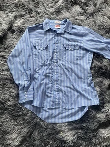 Vintage 70er 80er Levi’s The Cowboys Tailor Western Hemd Pearl Snap Herren XL - Bild 1 von 5