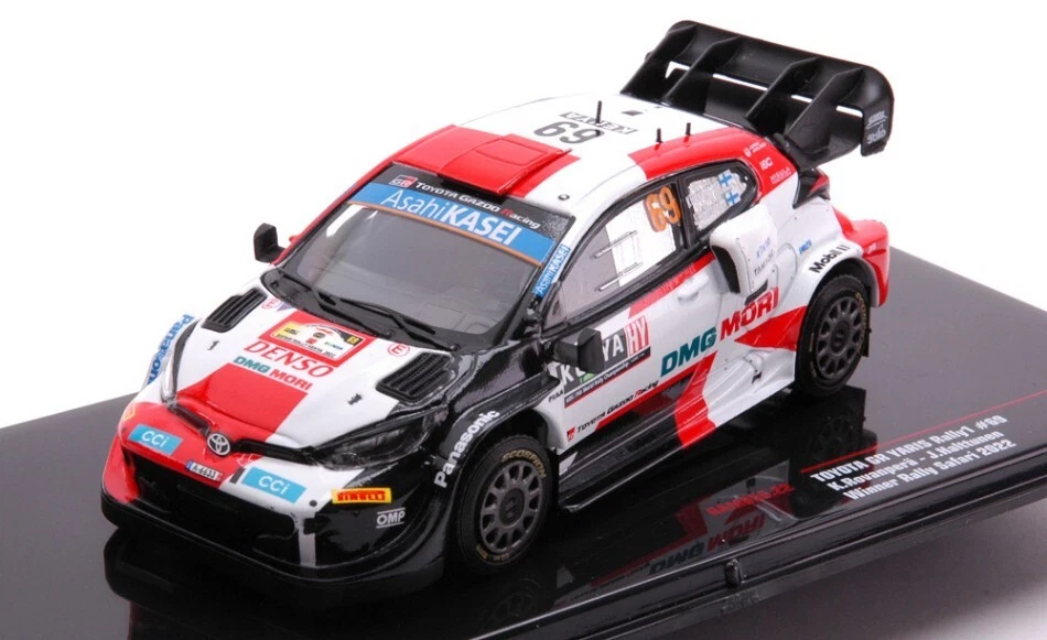 Toyota Gr Yaris Rally1 #69 Safari Rally 2022 Rovanpera/halttunen 1:43 Model - Immagine 1 di 1