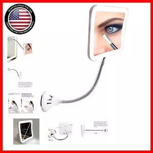 7x Magnifying LED Makeup Mirror - Portable Suction Cup Attachment for Home - Picture 1 of 9