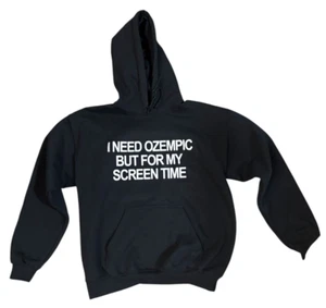 Lustiger schwarzer Pullover Hoodie Original Grafikdesign - siehe Foto - Bild 1 von 1