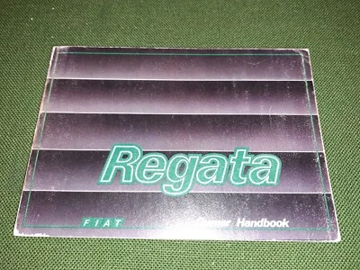 Owner handbook - uso e manutenzione fiat regata 07/1988 (IN INGLESE) - Immagine 1 di 4