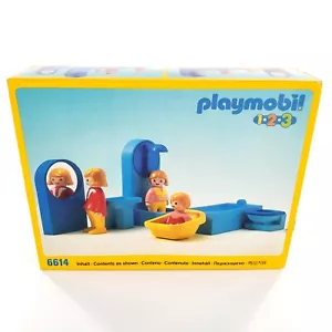 Vintage Playmobil 123 Bath Room Set 6614 Brand New Sealed - Picture 1 of 7