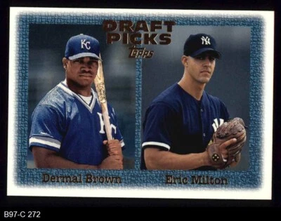 1997 Topps #272 Eric Milton / Dermal Brown RC 8 - NM/MT - Image 1 of 2