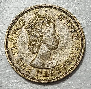 HONG KONG ๐ญ๐ฐ TEN (10) CENTS COIN 1965 (QUEEN ELIZABETH II) - Picture 1 of 2