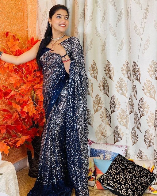 blusa terciopelo azul