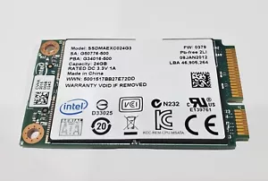 Intel SSDMAEXC024G3 24GB SLC SATA 3Gbps mSATA Internal Solid State Drive - Picture 1 of 2