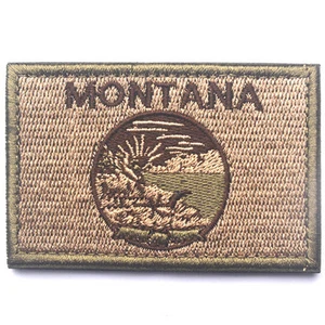 USA Montana MT STATE FLAG U.S. ARMY TACTICAL HOOK PATCH - Picture 1 of 1