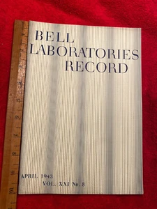 Bell Laboratories Record, April 1943, Vol. XXI, No. 8 - Picture 1 of 2