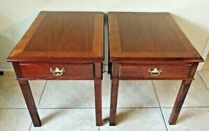 Pair of Hickory Chair Co James River Plantation Colection Side/End Table