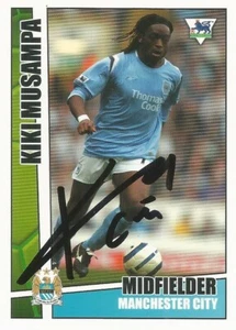 KIKI MUSAMPA SIGNED MAN CITY 2005/2006 PREMIER STARS TRADING CARD + COA - Bild 1 von 1