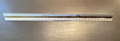 Vintage Staedtler-Mars 987 18-31 Architect Triangle Drafting Ruler 12" Japan - Image 1 of 4