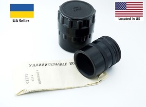 KMZ Macro Extension Tubes M39 Screw 4 Metal Rings Leica, Zorki, FED, Mir