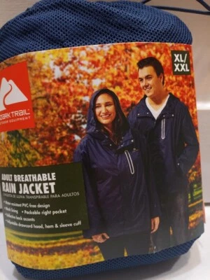 Ozark Trail- Adult Breathable Rain Jacket size(XL/XXL)Blue Unisex-Bonus Buy!! - Image 1 of 3