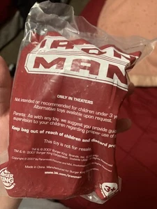 Burger King Kinder Mahlzeit Spielzeug 2007 Iron Man Figur neu versiegelt Eisen Mongler - Bild 1 von 3