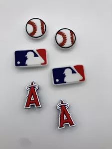 Equipo de béisbol MLB Los Angeles Angels para zapatos de cocodrilo Jibbitz - 6 piezas - Imagen 1 de 1