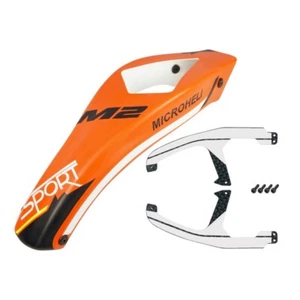 Microheli Airbrush Fiberglass King Cobra Canopy (OR) - OMP Hobby M2 EVO / MK2 - Picture 1 of 2