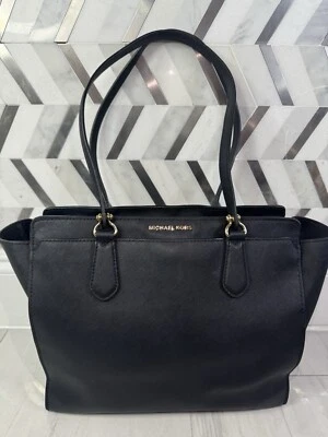 Michael Kors Dee Dee LARGE Convertible Tote Shoulder Bag Purse Black - Image 1 of 4