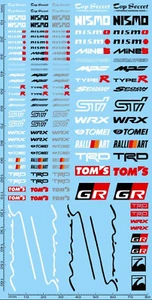 Street Racing Tuning Sponsors 25 1:18 Decals Decals - Picture 1 of 2