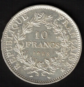 MONEDA FRANCIA - 10 FRANCOS 1968 - PLATA - Picture 1 of 2