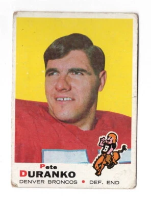 1969 Topps #182 Pete Duranko Good (worn corners) - Image 1 of 2