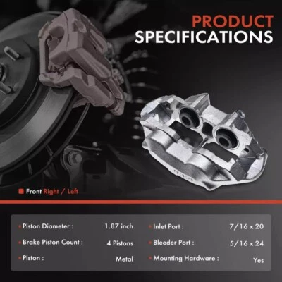 2x Disc Brake Calipers for Chevrolet Corvette 1965-1982 Front Driver & Passenger - Image 1 of 4