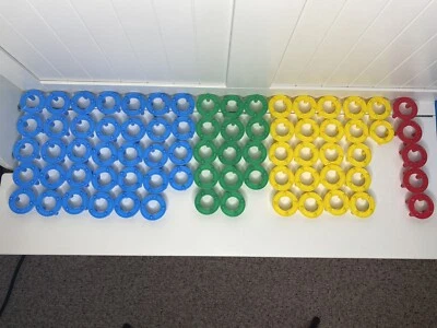 Vintage 1973 Ringa Majigs Creative Interlocking Shapes Building Toy 75 Pcs - Image 1 of 4