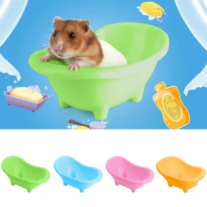 Plastic Hamster Bathroom Bath Sand Room Animal Hamster Sauna Toilet Bathtub - Picture 1 of 13