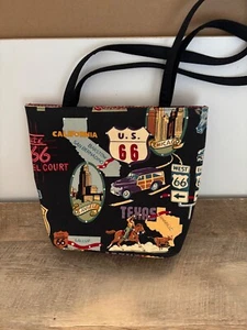 Women's Shoulder Bag - Route 66 - Picture 1 of 6