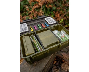 Korum Roving Blox Fully Loaded Fishing Tackle Box With Baiting Tools K0290085 - Picture 1 of 8
