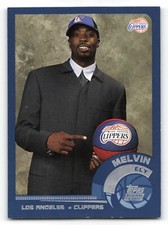 2002-03 Topps #196 MELVIN ELY Rookie RC Los Angeles Clippers NICE !!!