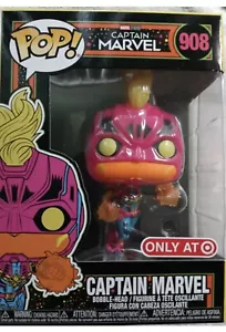 Neu Funko Pop Marvel Captain Marvel BLACK LIGHT #908 Target Exclusive - Bild 1 von 2