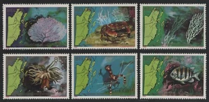 Belice 1982 - Mi-N.o 654-659 ** - Estampillada sin montar o nunca montada - Vida marina / Marine life (II) - Imagen 1 de 2