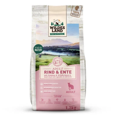 Wildes Land - Rind und Ente Classic - 1,2 kg - Katzenfutter - Bild 1 von 3