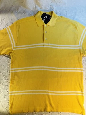 Camisa Polo Catalina Talla Med Amarillo Blanco Rayas Para Hombre Rugby Cuello Informal Foto 1 de 4
