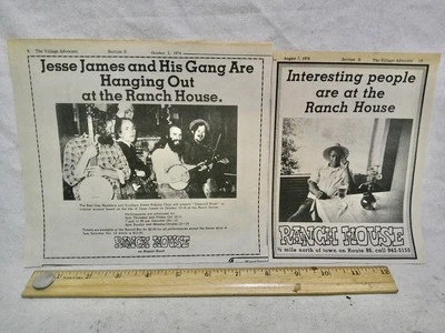 Ranch House club rock music BAR RT. 86 North Carolina airport rd. 1974 ADS 2 - Image 1 of 2
