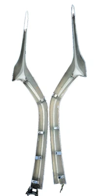 Parachoques delantero izquierdo y derecho Mazda CX-5 2017-21 2 piezas moldura cromo Foto 1 de 4