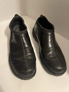 Timberland Slip On Black Size 12 M Leather Loafers Smart Comfort Shoes Mens - Picture 1 of 11