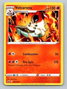Pokemon Volcarona SWSH06: Chilling Reign 024/198 Near Mint NM - Picture 1 of 2