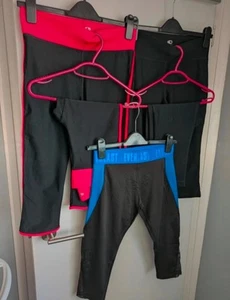 Womens Bundle cropped gym workout leggings bundle x 5 - size 8/10 - Picture 1 of 5