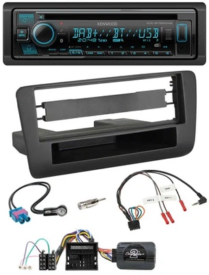Kenwood Bluetooth DAB CD Lenkrad USB Autoradio für Audi A1 (ab 2010) - Bild 1 von 4