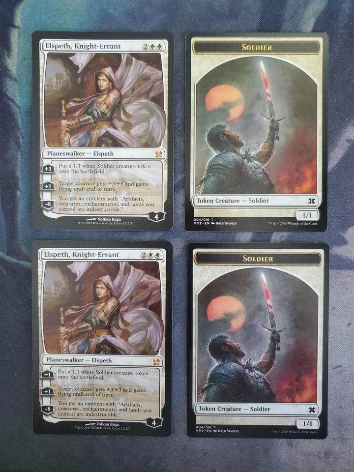 Elspeth, Knight-Errant (MMA) w/ Soldier Token (MM2) - Image 1 of 1