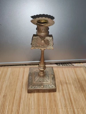 Ancien Jolis Bougeoir en Bronze Année 1920's Art Nouveau A Saisir  - Photo 1/4