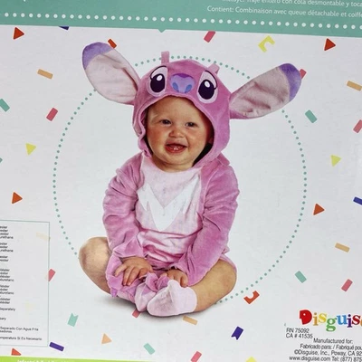 ¡Nuevo! Niña Infantil 6-12 Meses Disney Lilo & Stitch Ángel Bebé Disfraz Halloween Foto 1 de 4