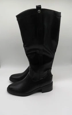 Botas Life Stride para mujer negras hasta la rodilla 8,5 M imitación cuero pantorrilla ancha NUEVAS Foto 1 de 4