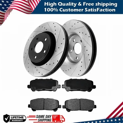 Front Disc Rotors Brake Pads Kit for Lexus RX330 RX350 RX400h Toyota Highlander - Image 1 of 4