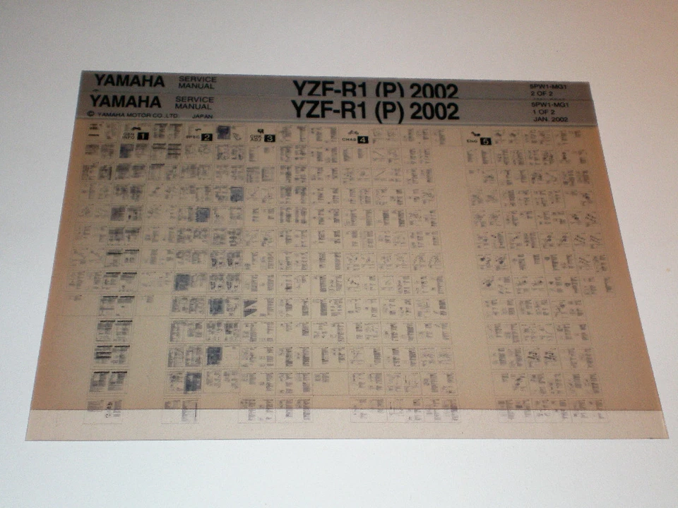 Manual De Taller Microfich Yamaha YZF - R1 Desde 2002 - Imagen 1 de 1