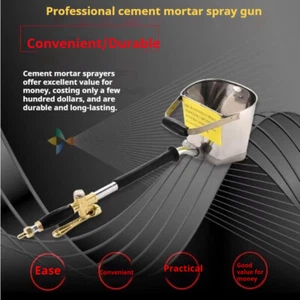 Cement Mortar Sprayer Hopper Paint Wall Concrete Stucco Spray Gun Tool - Picture 1 of 17